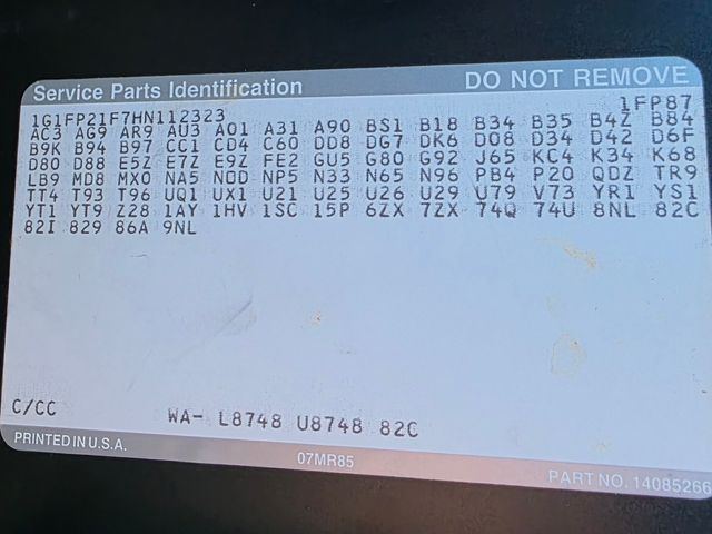 1987 Chevrolet Camaro Iroc-Z Z28